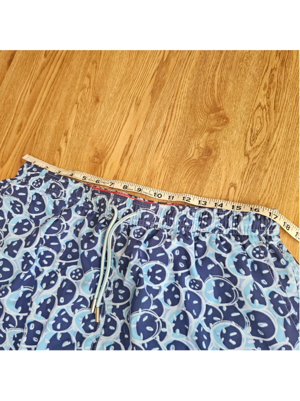 Peter Millar Seaside Collection Blue Sand Dollar Beach Swim Shorts Mens XXL